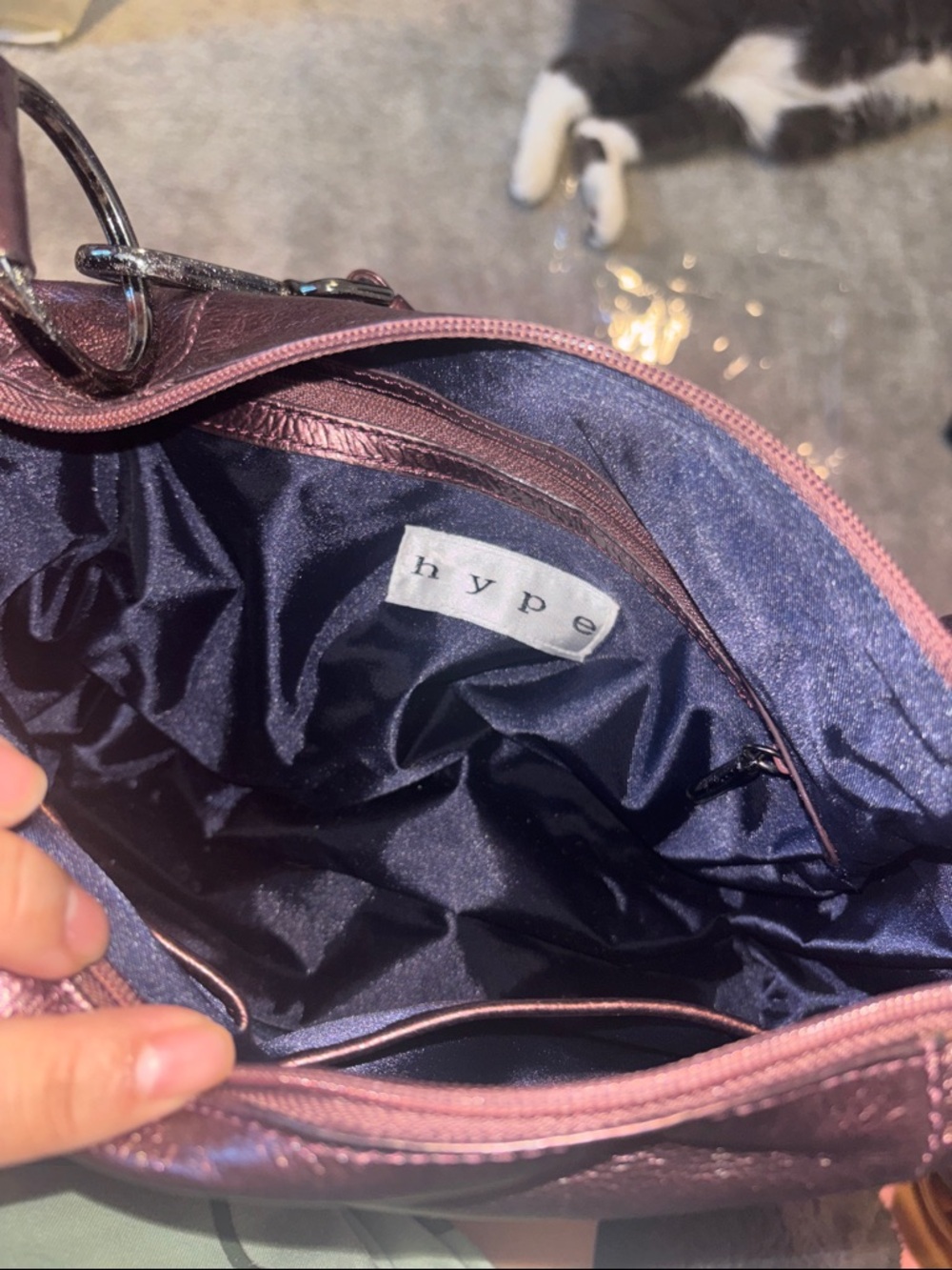 Hype Metallic Rose Pink Women's Crossbody Bag